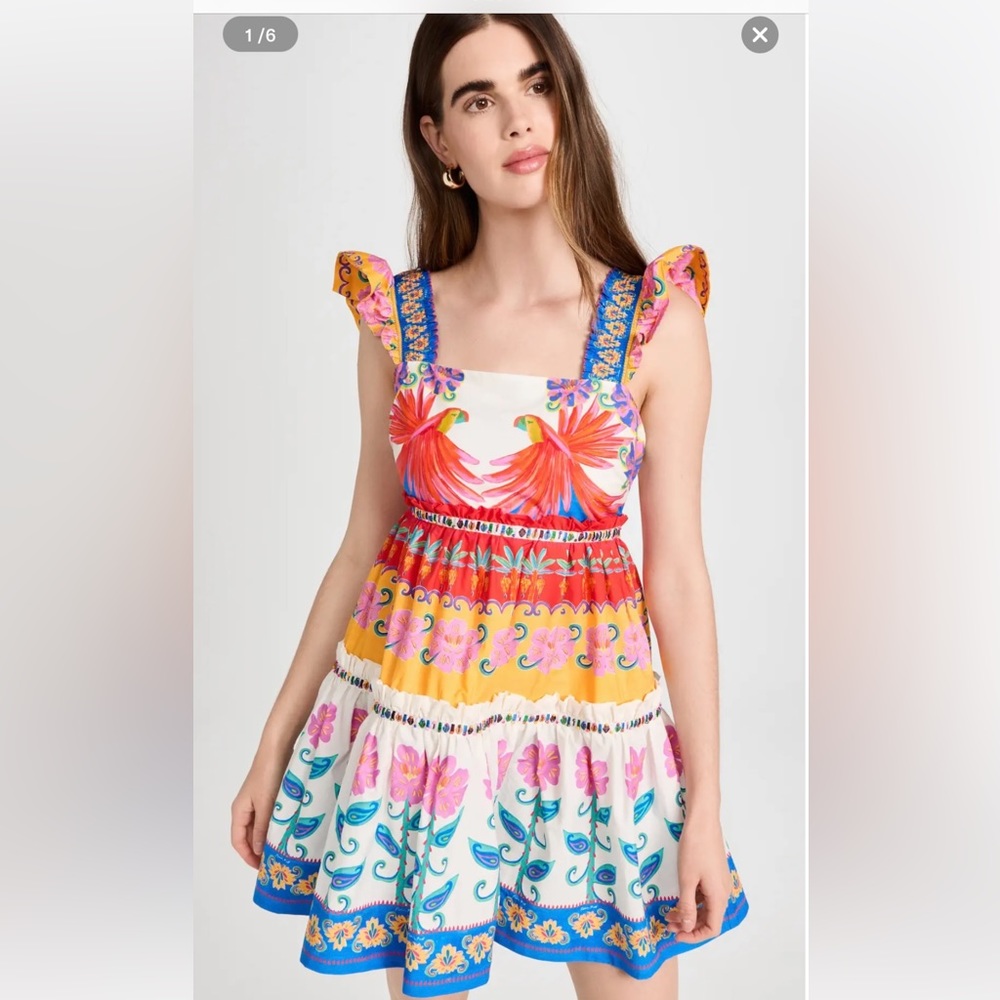 FarmRio Vivid Gardens Dress
